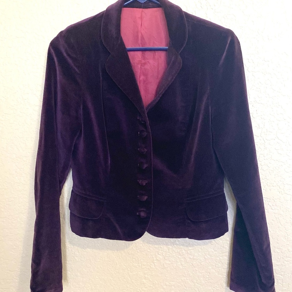 Vintage Purple Velvet Blazer size S